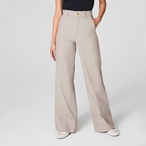 SPANX Taupe Wide-Leg Pants